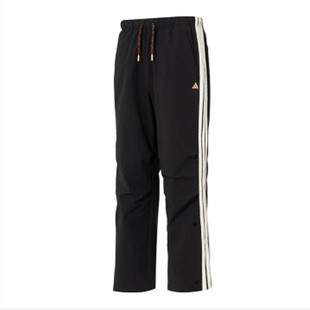 男子宽松舒适百搭耐磨梭织运动休闲长裤 KR3077 阿迪达斯 Adidas