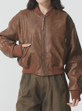 Adidas/阿迪达斯三叶草女子舒适保暖运动休闲V领棒球领棉服HY7278