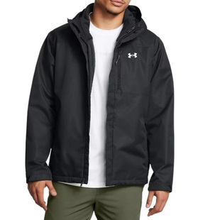 Under安德玛Armour户外防风防连帽加厚夹克三合一外套1300663-002