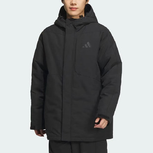 Adidas/阿迪达斯男子舒适百搭保暖防风运动休闲连帽羽绒服JY4213
