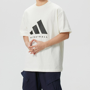 adidas T恤KB7560 阿迪达斯男子春夏宽松透气圆领运动休闲短袖