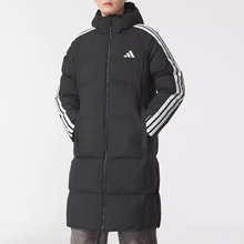 Adidas/阿迪达斯男子经典百搭户外运动连帽长款羽绒服KC2498