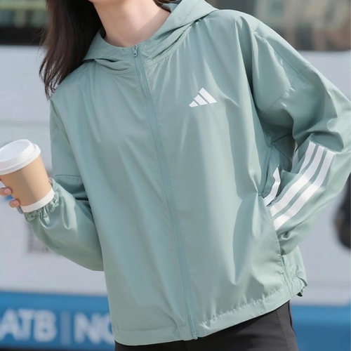 阿迪达斯女子连帽长袖夹克外套