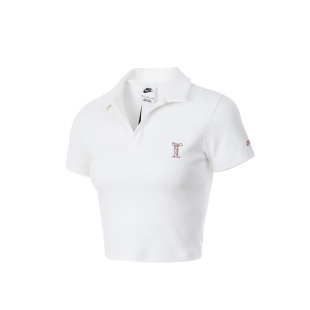 Nike/耐克透气圆领套头短款字母短袖T恤女装HJ6852-100