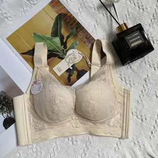 仙朵儿8856无钢圈中厚BC杯聚拢调整型收副乳性感蕾丝文胸罩内衣女