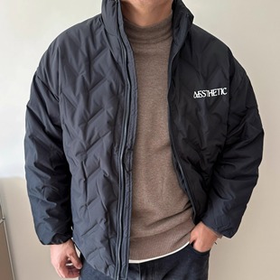 DAEVU大码男装冬季90白鸭绒胖子加肥加大男士立领短款羽绒服外套