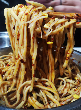 安徽特产涡阳干扣面速食拌面含调味包和辣椒油包微真空包装袋装