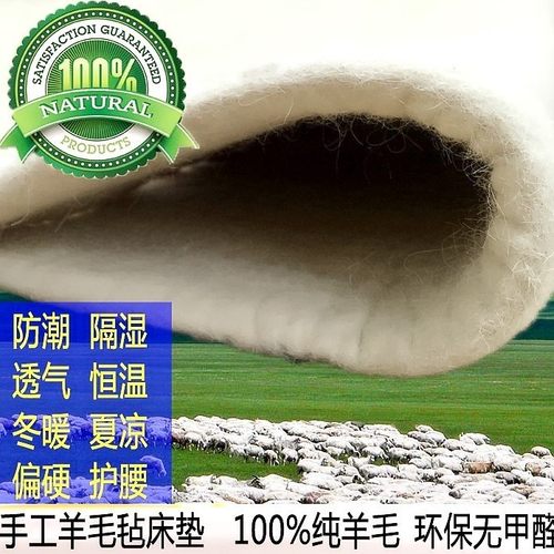 纯羊毛无甲醛榻榻米防潮学生床垫
