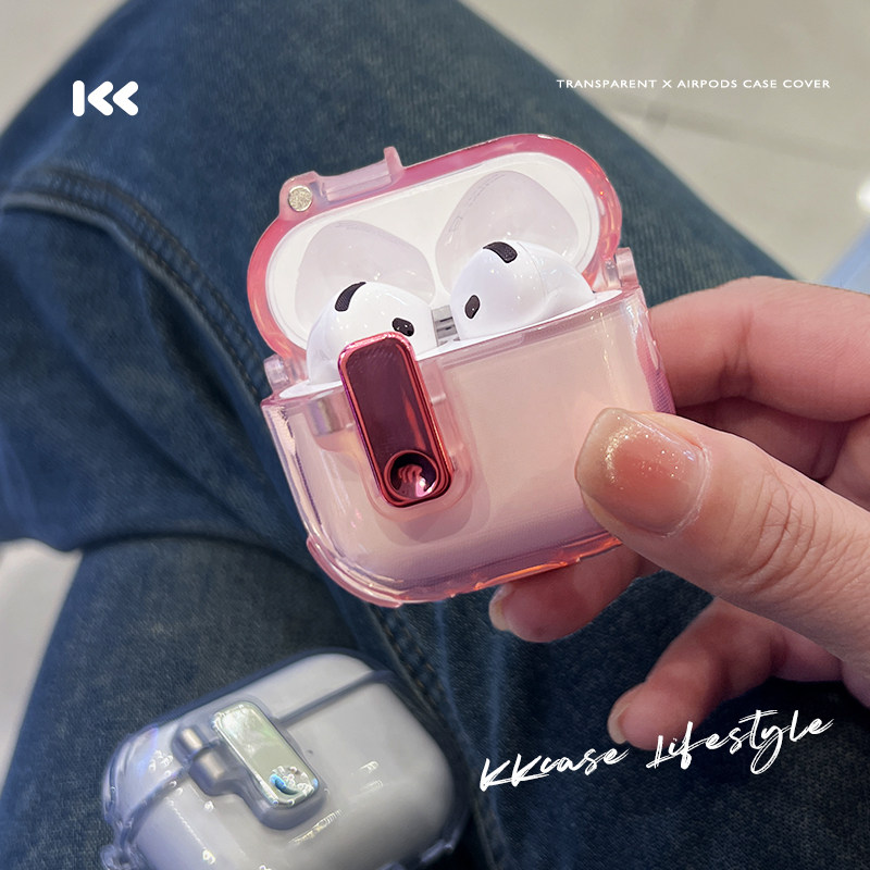 airpods4保护套airpodspro2保护壳适用苹果耳机4代pro二代第三代3蓝牙ipod一四代外壳airpod降噪版盒透明软壳