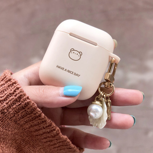可爱简约airpods2适用磨砂保护套
