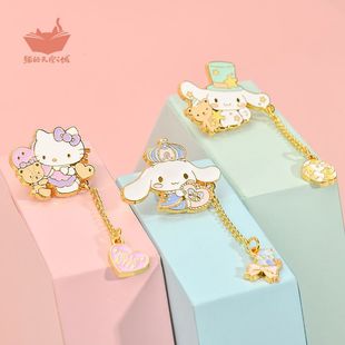 玉桂狗HelloKitty胸针2023年 新款 天空之城金属胸针日韩卡通饰品