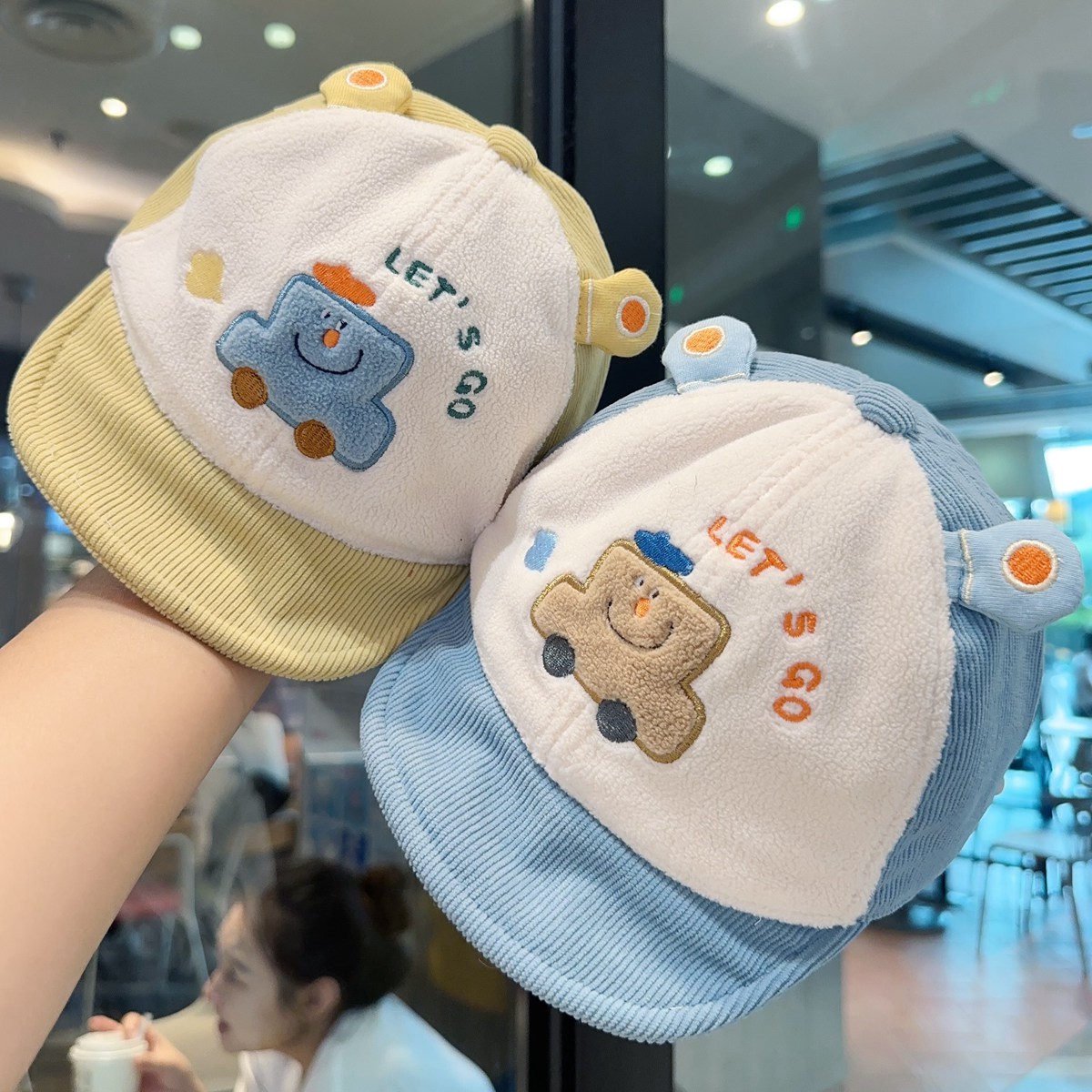 嘟嘟啦秋季男女童卡通休闲鸭舌帽