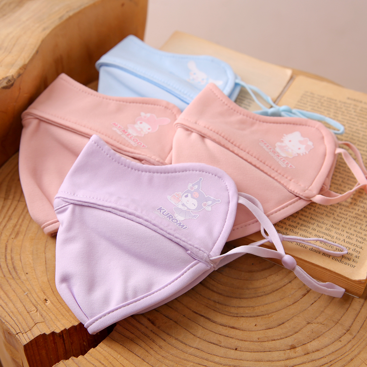 三丽鸥儿童口罩内存条纯棉透气薄