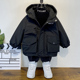 加厚外套帅气宝宝二棉派克服 洋气儿童冬季 男童秋冬装 棉衣2026新款