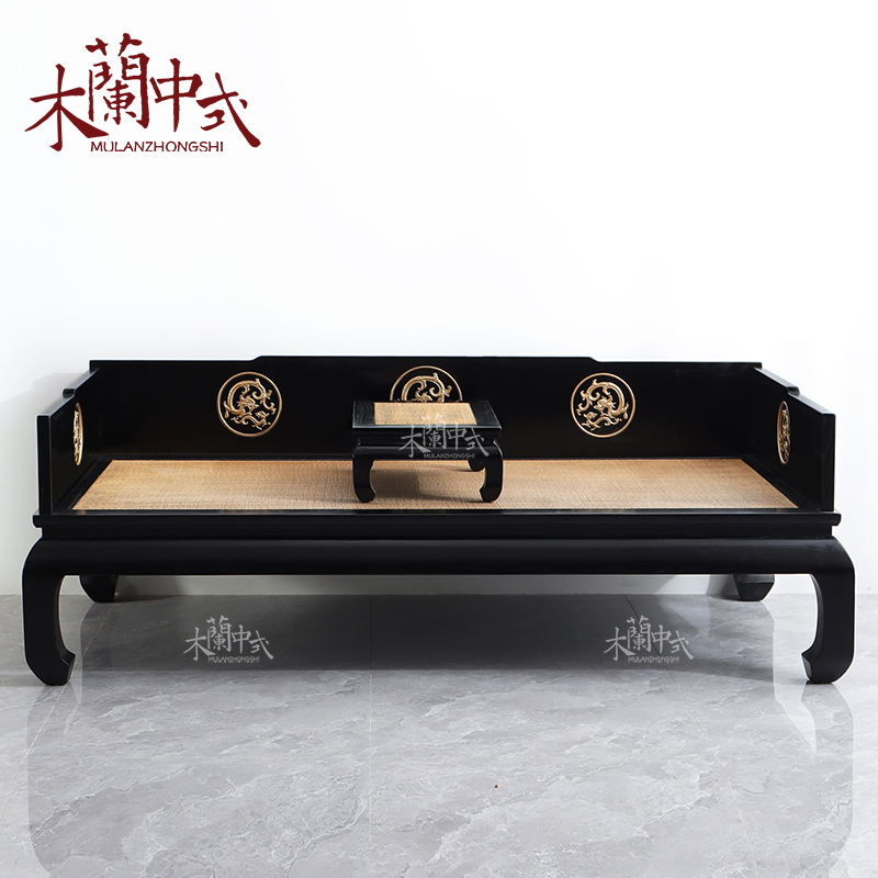 实木新中式罗汉榻新古典贵妃榻