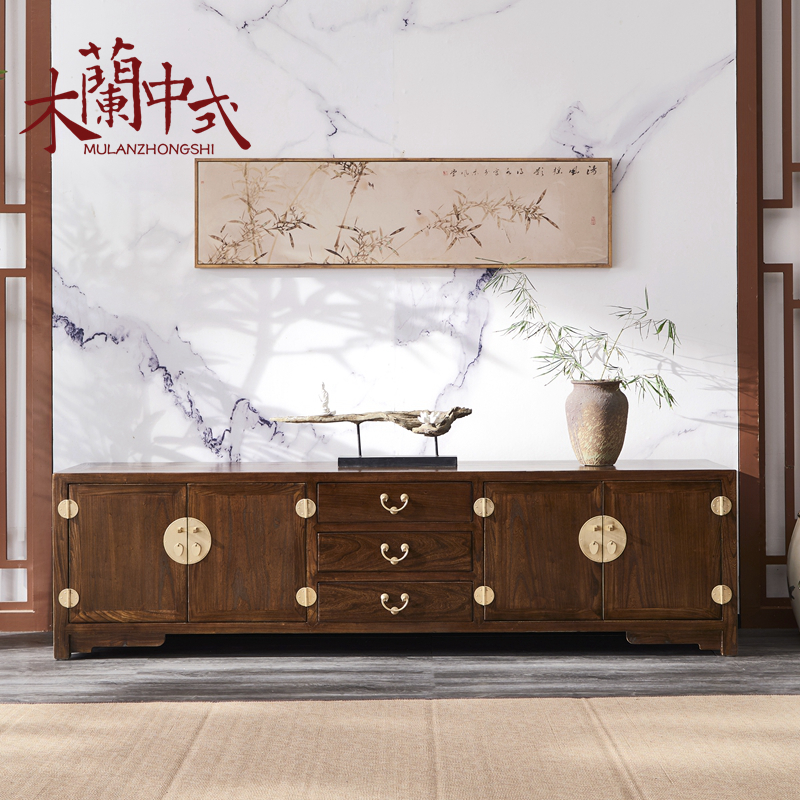 新中式电视柜实木木仿古古典家