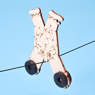 科技小制作发明diy手工益智科学生实验套装材料教具小丑走钢丝