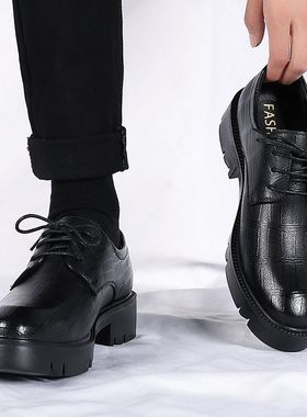 增鞋男8cm四季内增高男鞋10cm婚鞋低帮男士内增高正装皮鞋男5cm