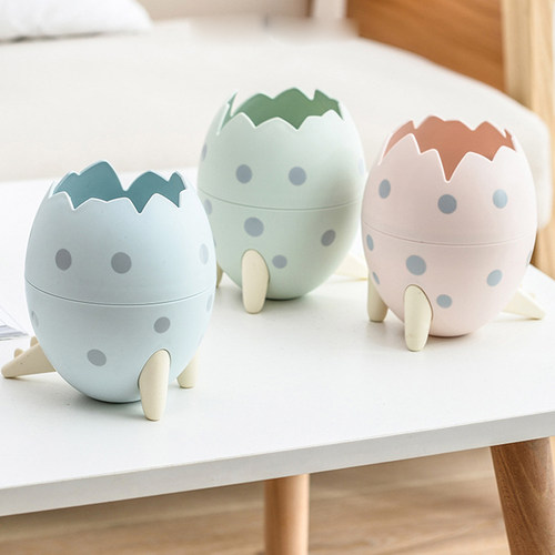 创意可爱卡通收纳桶超大容量恐龙蛋桌面多功能收纳盒儿童文具笔筒