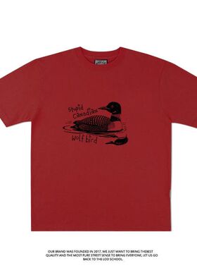 hudsonwilliam巅峰对决同款短袖T恤夏季纯棉 bird潮heatedrivalry