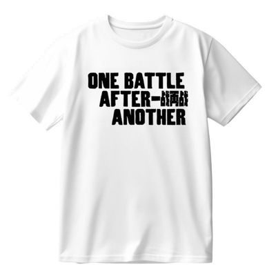 battle一战再战小李子电影印字母好莱坞男女宽松上衣服纯棉短袖T