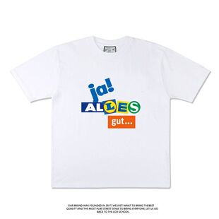 德国文创印花T恤Ja!Alles gut短袖男女纯棉衣服潮小众男女