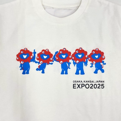 日本大阪EXPO世博会25年精神红细胞同款周边T恤男女情侣宽松衣服