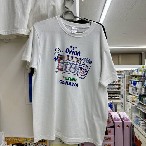 冲绳7-11Orion联名限定短袖同款休闲宽松百搭圆领半袖上衣纯棉t恤
