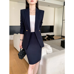 职业西装套装女高级感时尚气质名媛通勤商务正装西服套裙工作服