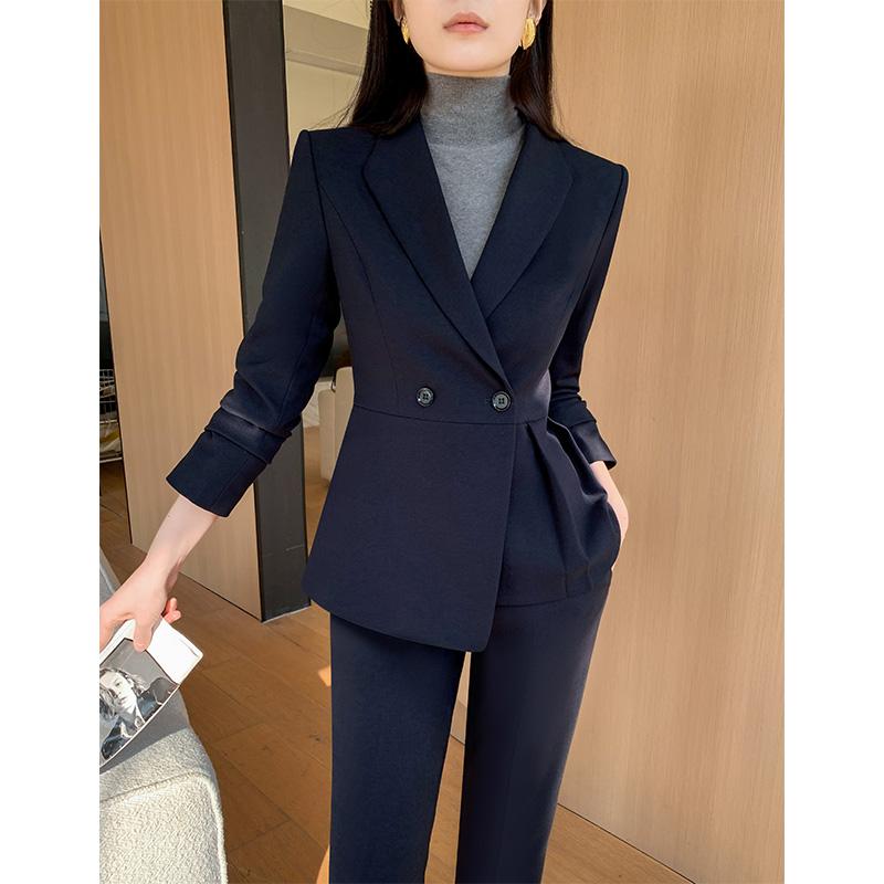 职业西装套装女春秋冬商务通勤正装小个子面试休闲西服外套工作服