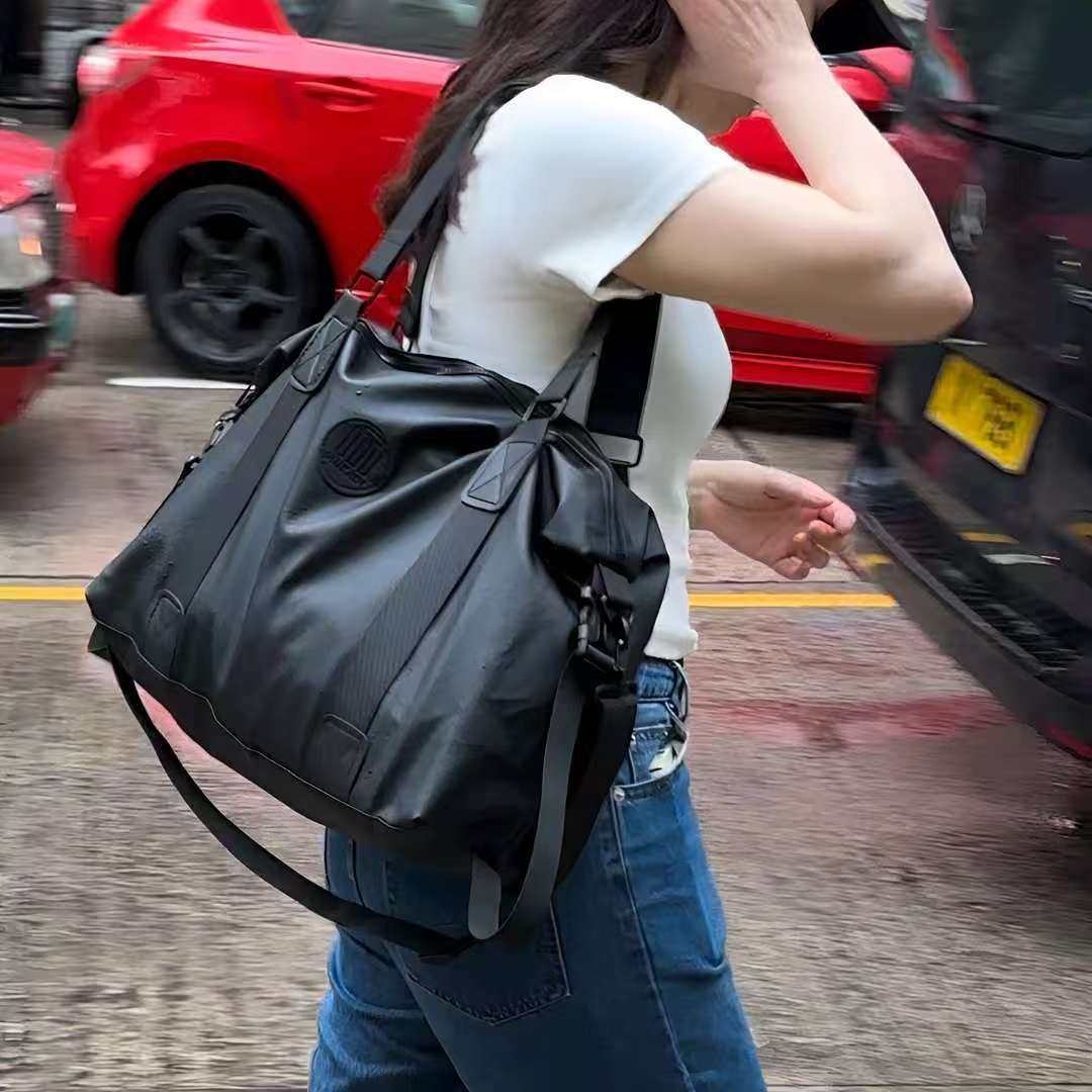 韩版大容量托特包女黑色轻便旅行包百搭通勤单肩斜挎包休闲,箱包皮具/热销女包/男包,旅行袋,淘宝优惠券,粉丝福利购,淘宝优惠卷