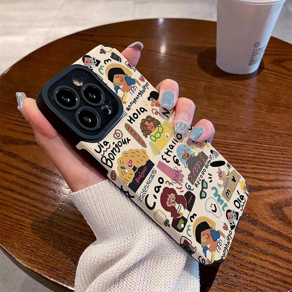 适用小米15手机壳14新款13防摔12ultra硅胶11青春17皮纹软镜头全包pro高级网红男女保护套抽象彩色插画女生