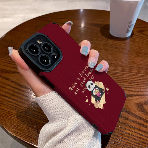 适用vivo Y97 Y93 Y85 Y83 Y81S Y77 Y76S Y73S Y71 Y70S手机壳Y55S Y33 Y30 Y15保护套英文可爱呆萌熊猫蛋糕