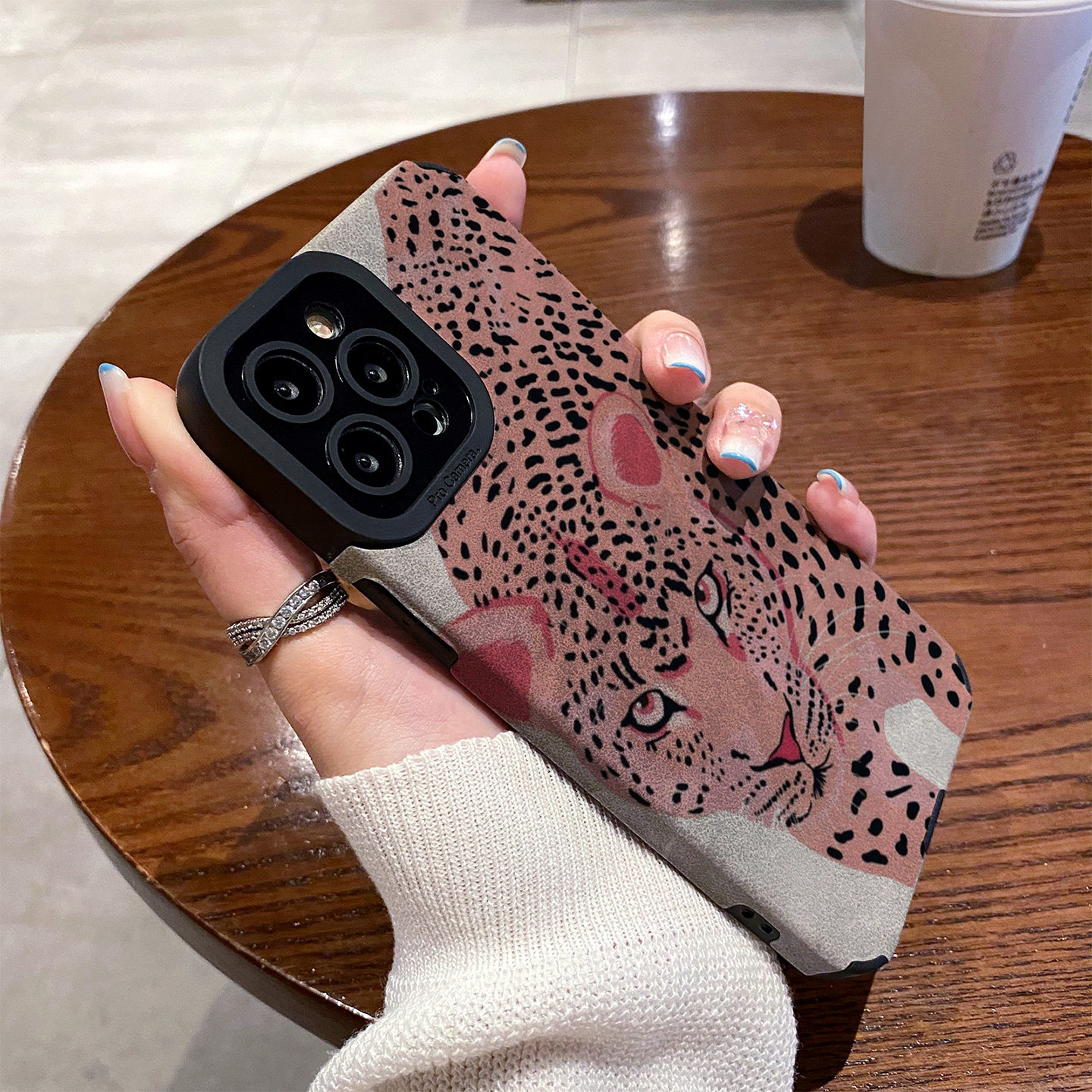 适用vivo s30手机壳s20/s19/s18/s17/s16e/s15/s12/10/pro新款s30promini防摔秋冬翻毛皮豹子粉色豹纹保护套