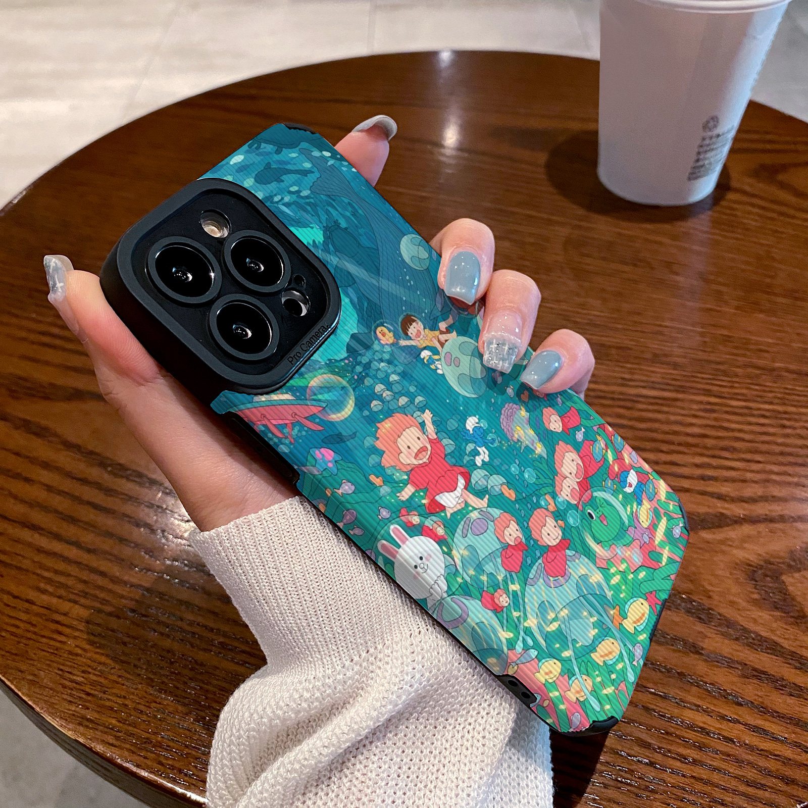 适用华为mate60 Pro 50 40 30 pro mate30epro手机壳5G版P60 P40 P50 P30 PRO保护套卡通海底世界潜水可爱女