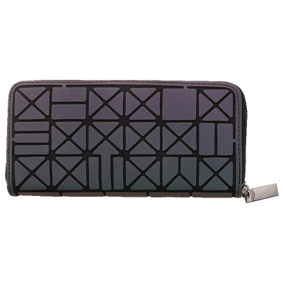 韩版夜光镭射几何菱形放手机钱包