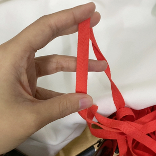 包邮 1公分橘红色纯棉压领条 满28 20米 6元