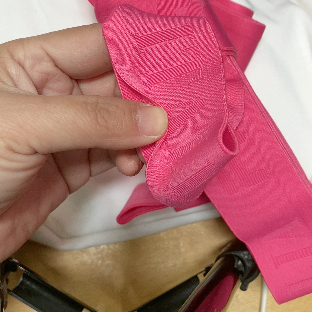 宽4.5开口1玫红缎面乐乐松紧带8元半斤满28元包邮