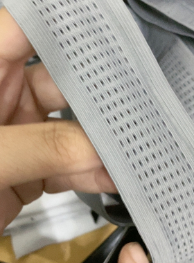 宽4灰色网眼透气松紧带8元半斤满20包邮