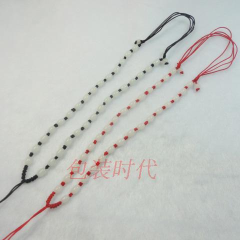 满珠路路通挂绳厂家 玉器水晶琥珀挂绳 手机链吊绳精美吊坠绳项链