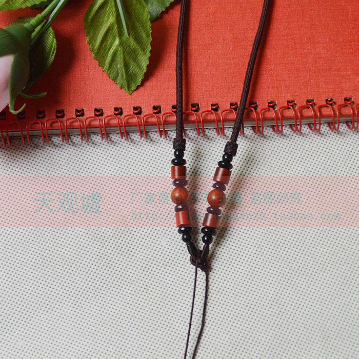 高档 新品翡翠毛衣链挂绳 紫檀木挂绳 玉器玉佩项链吊坠绳子厂家