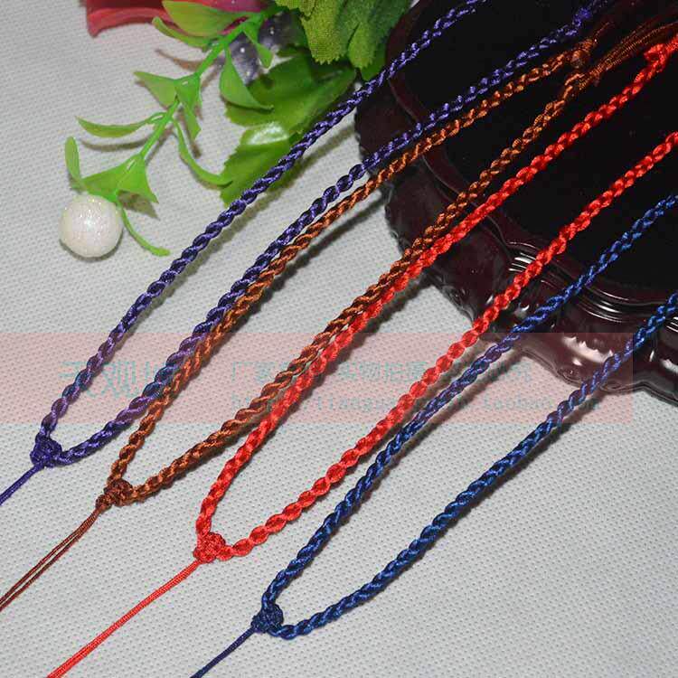 高档 原创DIY简易7号韩国丝手工编织项链挂绳 饰品黄金挂绳