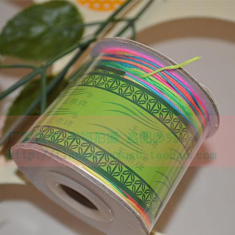 正品玉带牌玉线 72号七彩玉线 台湾线0.8mm编织挂绳厂家