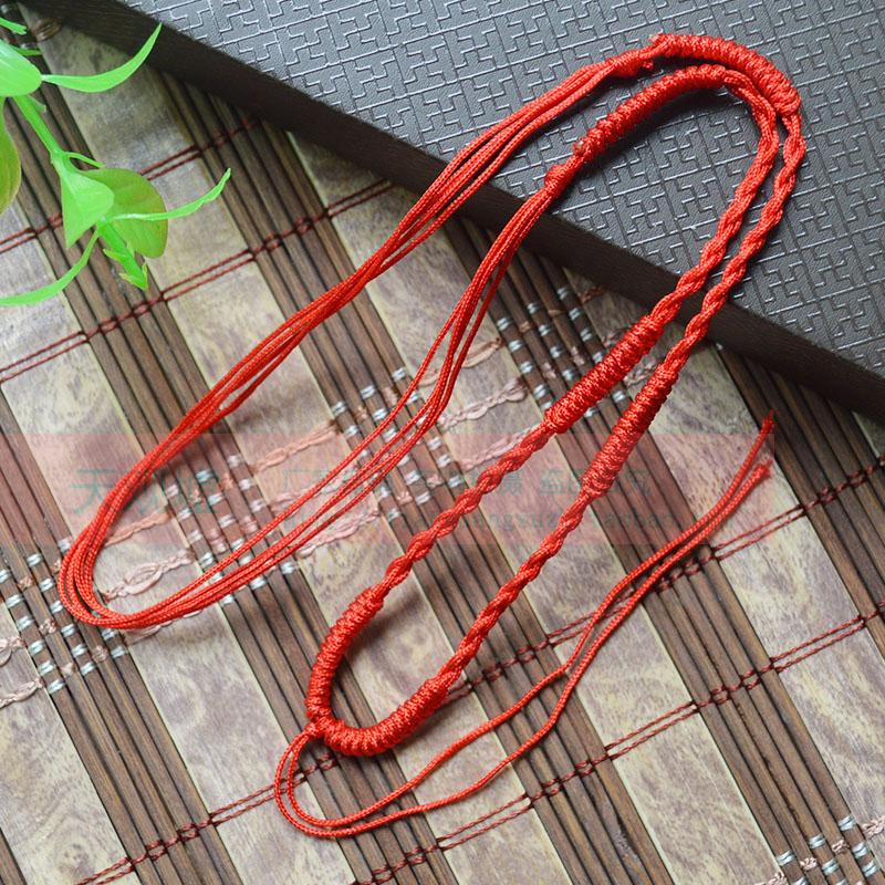 高档 金刚结纯手工编结实黄金蜜蜡项链吊坠翡翠挂绳玉线编绳大量