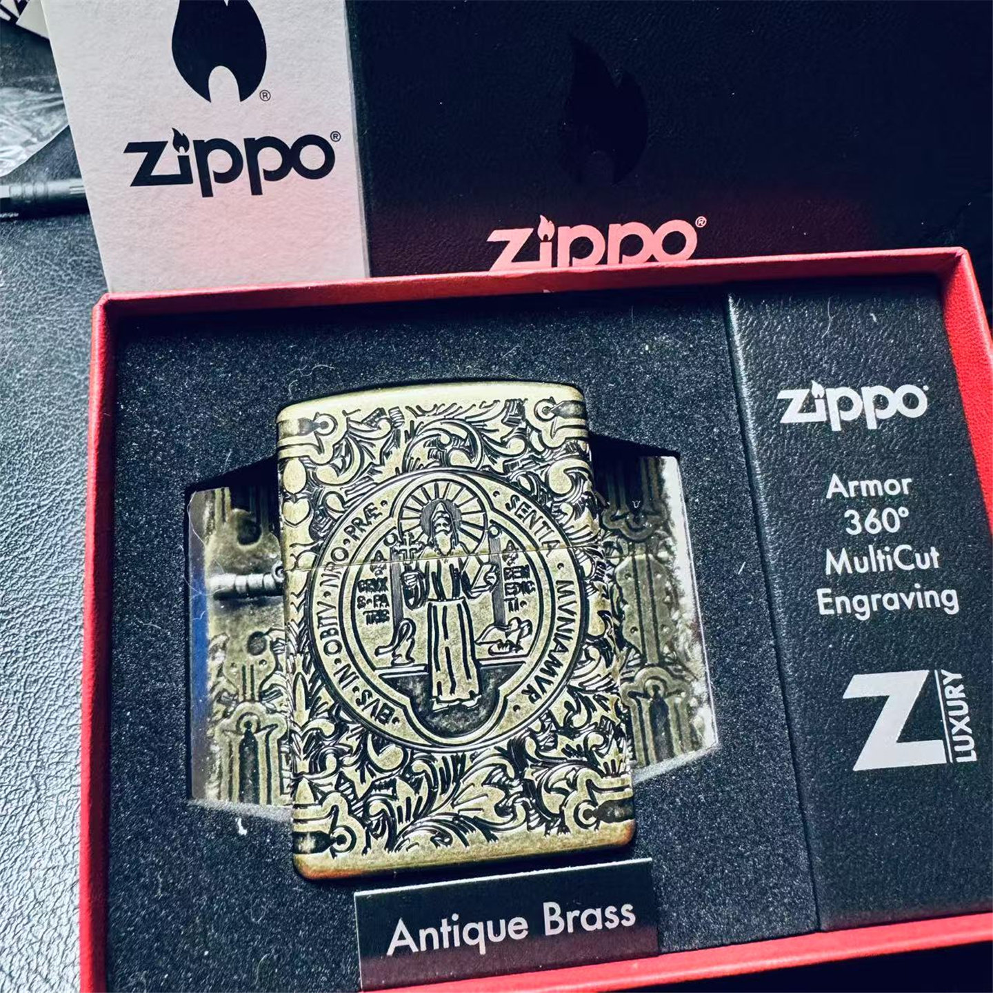 正品Zippo打火机防风美版古铜五面康斯坦丁系列丑康29719在册收藏