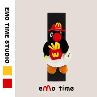 emo原创麦麦小企鹅汽车安全带肩套可爱车载内饰品护肩防磨损通用