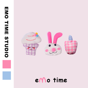 原创小丑兔兔车载香薰可爱汽车出风口夹车饰用香氛女生车内饰 emo