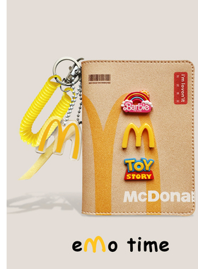 emo麦麦M记护照夹登机牌机票出国跨境旅游男女款便携证件保护套