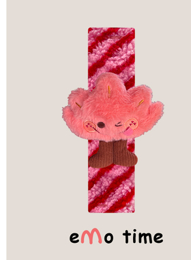 emo 原创红枫叶汽车粉条纹安全带可爱车载饰品护肩套防磨损通用