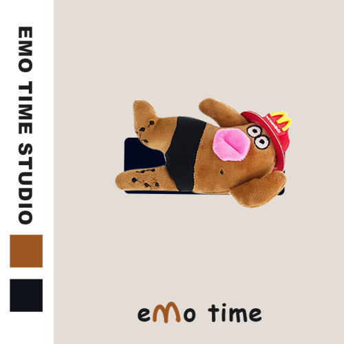 emo原创M记棕色丑东西汽车门把套车内拉手保护车顶扶手套车用装饰